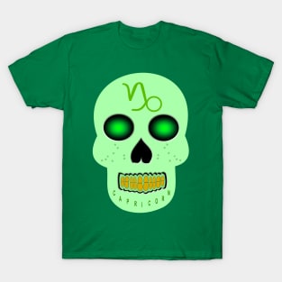 Star Sign Skull Capricorn T-Shirt